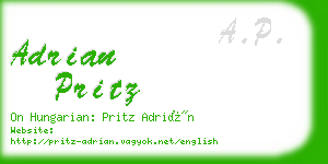 adrian pritz business card